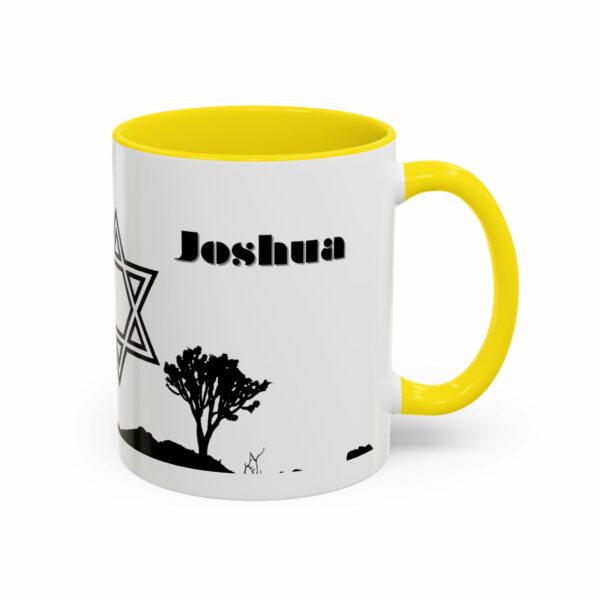 joshua star of david personalized coffee mug | jewish name accent mug joshua star of david personalized coffee mug | jewish name accent mug