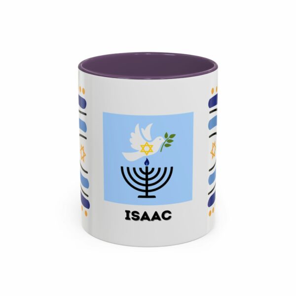 isaac accent mug | hanukkah menorah & dove coffee mug isaac accent mug | hanukkah menorah & dove coffee mug