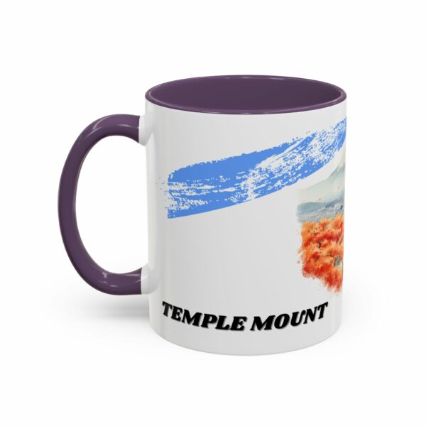 temple mount pagoda mug | japanese autumn scenic coffee mug