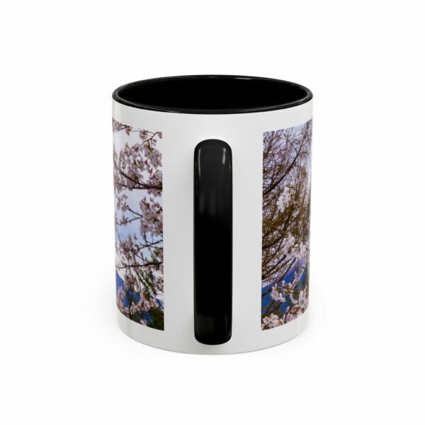 mount of olives scenic cherry blossom accent coffee mug