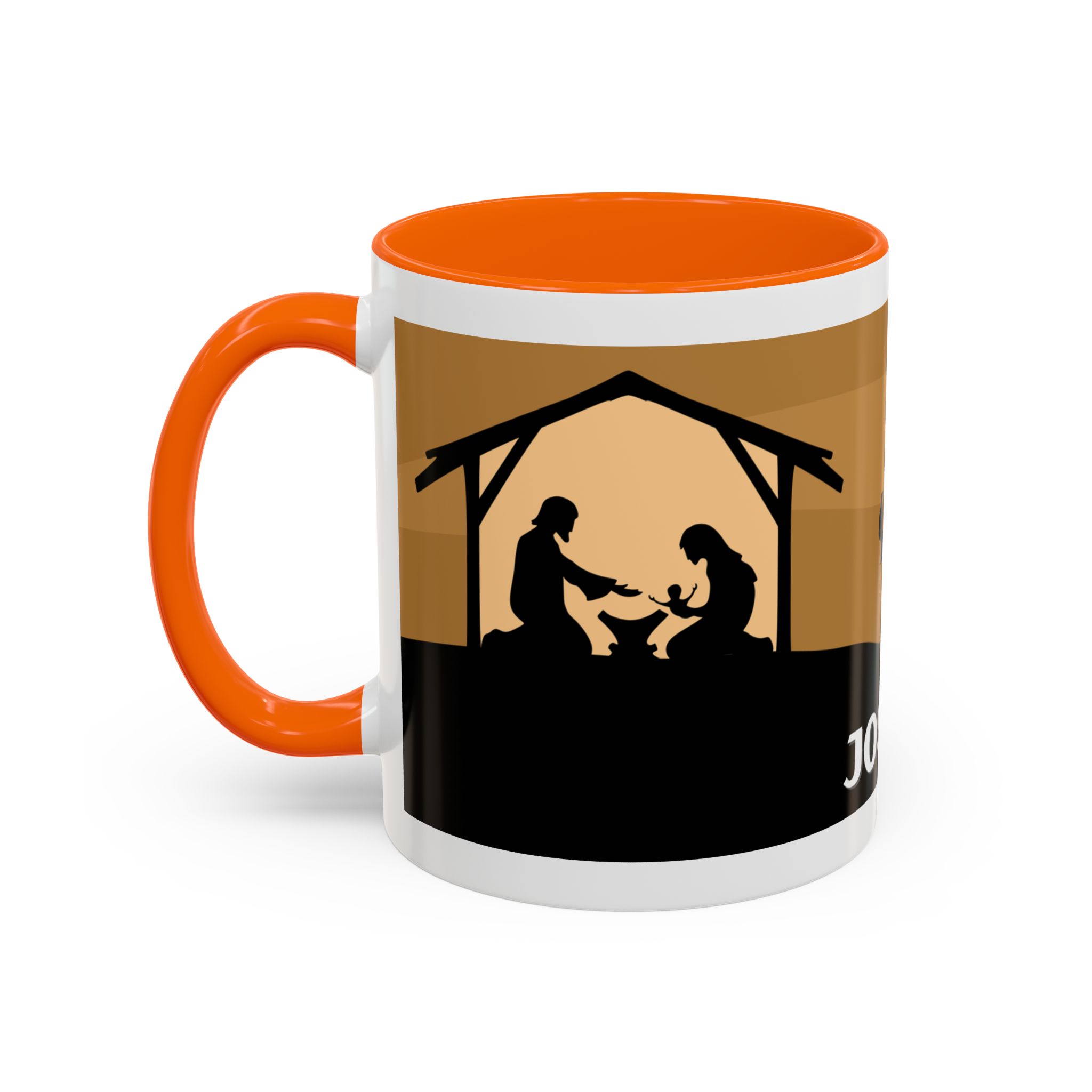 joseph nativity accent coffee mug | silhouette design joseph nativity accent coffee mug | silhouette design