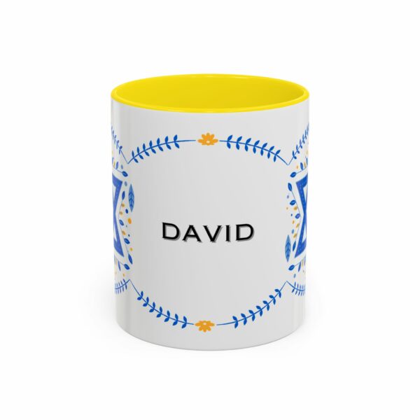 star of david personalized hanukkah mug | accent coffee mug star of david personalized hanukkah mug | accent coffee mug