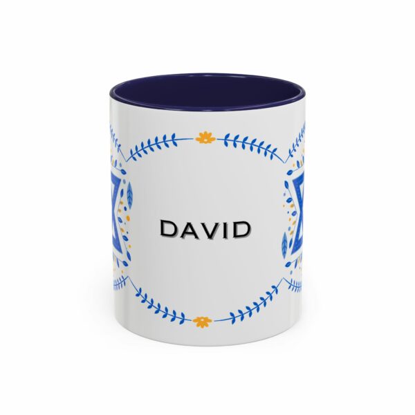 star of david personalized hanukkah mug | accent coffee mug star of david personalized hanukkah mug | accent coffee mug