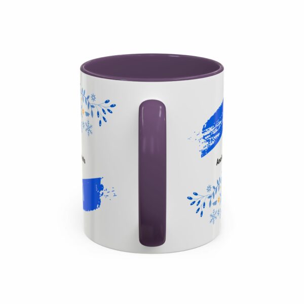 ancient roots hanukkah coffee mug | blue star of david accent mug ancient roots hanukkah coffee mug | blue star of david accent mug