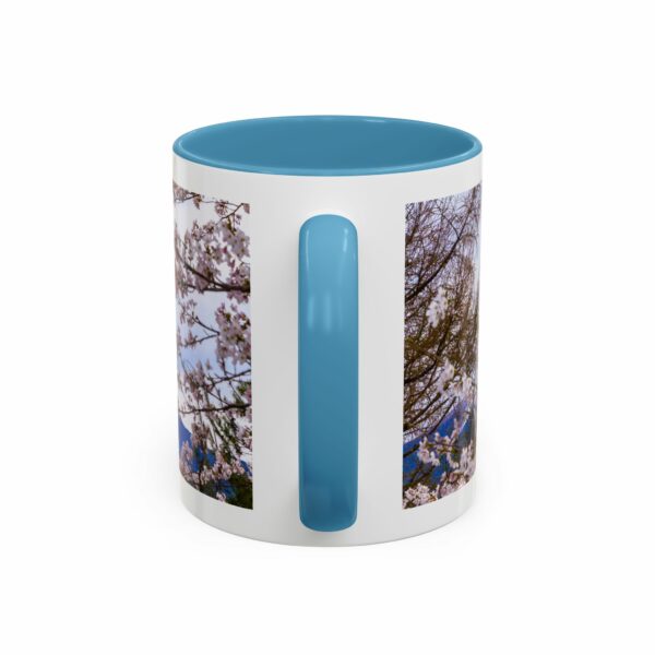 mount of olives scenic cherry blossom accent coffee mug