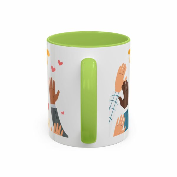hope israel love accent mug | faith, unity & heart design coffee mug hope israel love accent mug | faith, unity & heart design coffee mug