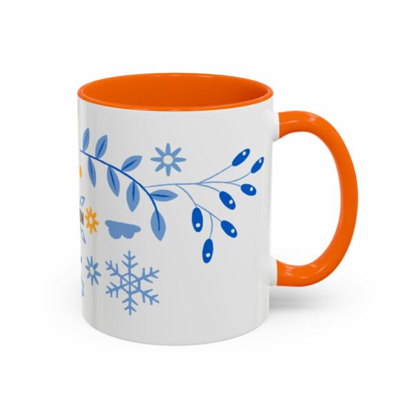 solomon hanukkah coffee mug | blue & gold dreidel and star design
