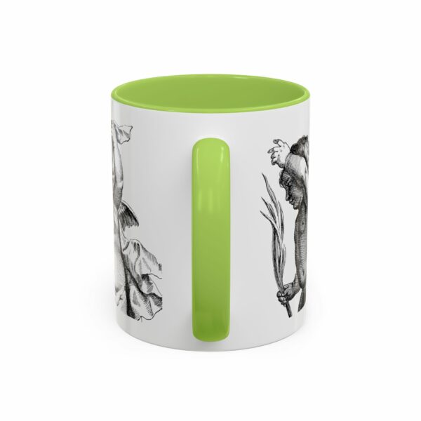 holy city cherub coffee mug | black handled accent mug