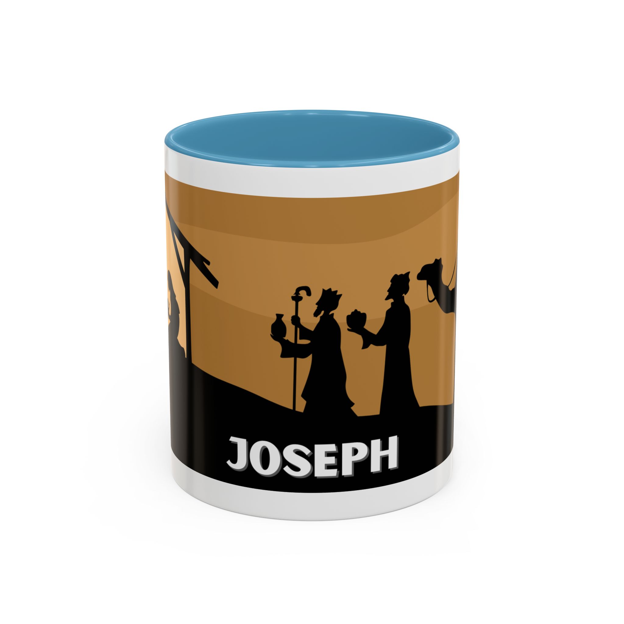 joseph nativity accent coffee mug | silhouette design joseph nativity accent coffee mug | silhouette design