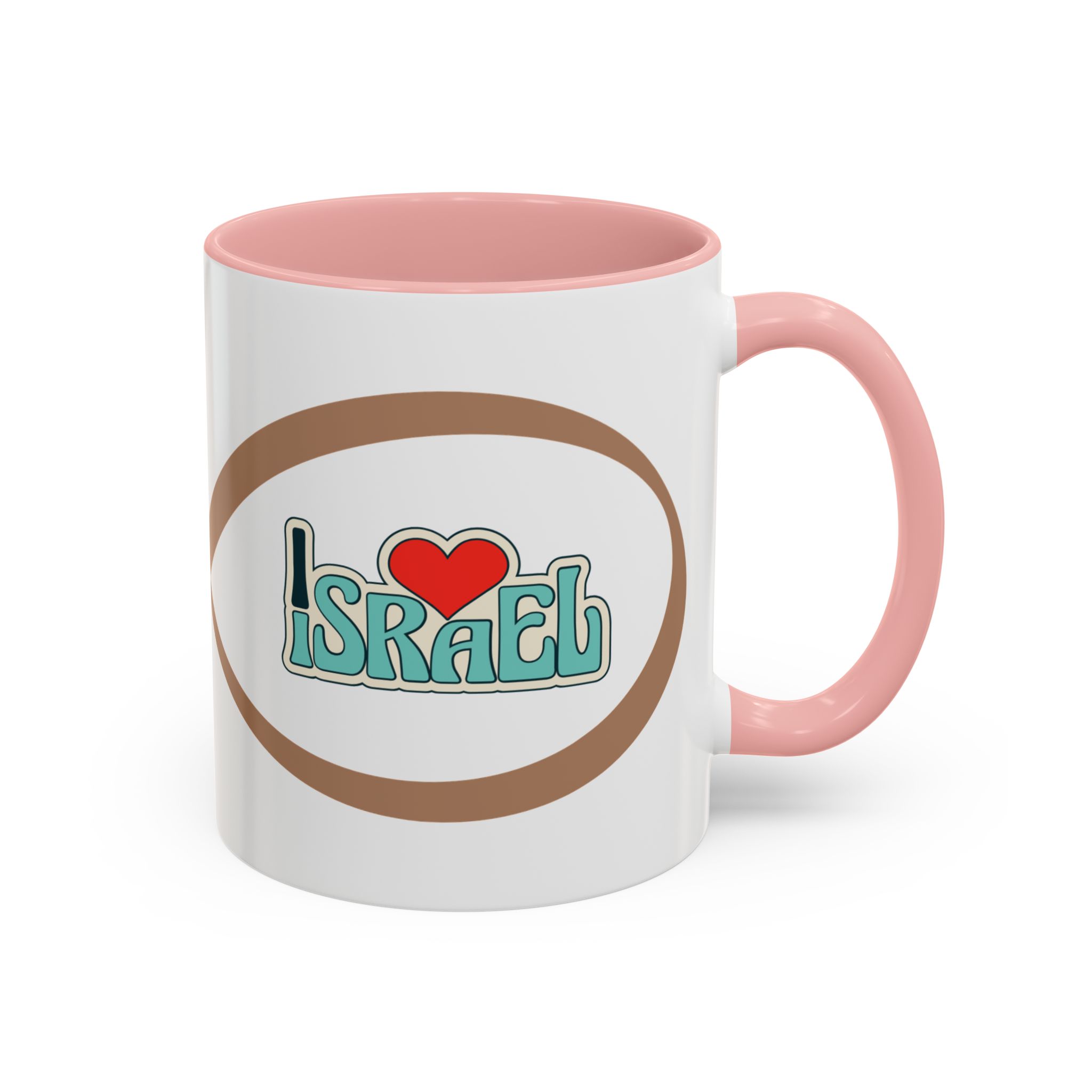 love israel coffee mug — heart design accent ceramic mug love israel coffee mug — heart design accent ceramic mug