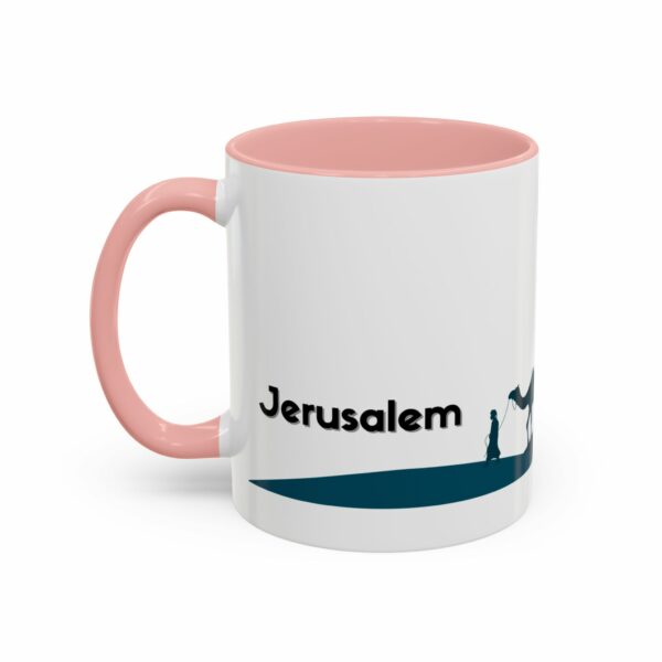 jerusalem accent mug – dome of the rock & camel skyline design