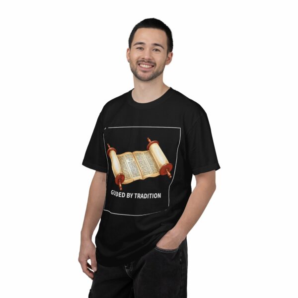 guided by tradition t shirt | torah scroll jewish heritage tee guided by tradition t shirt | torah scroll jewish heritage tee
