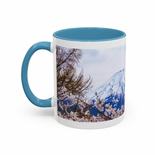 mount of olives scenic cherry blossom accent coffee mug