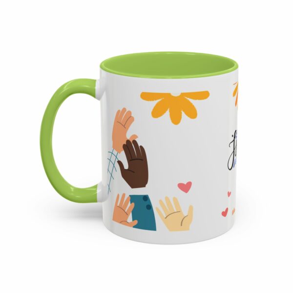 hope israel love accent mug | faith, unity & heart design coffee mug hope israel love accent mug | faith, unity & heart design coffee mug