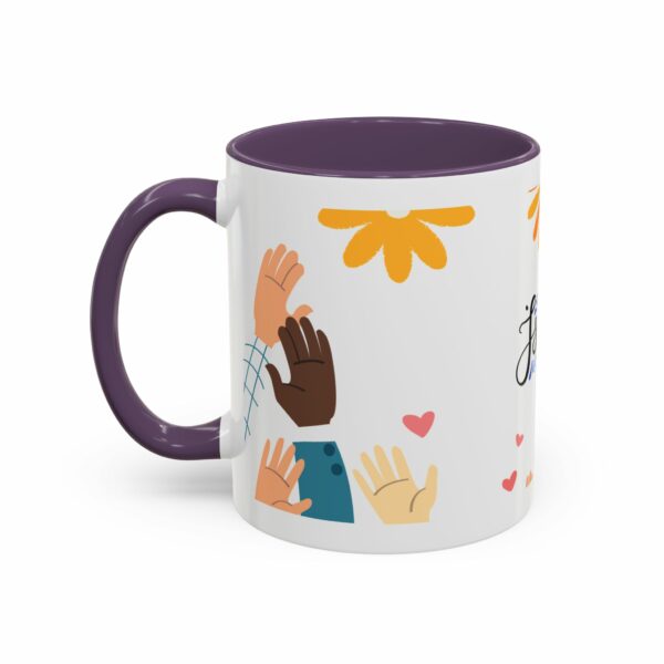 hope israel love accent mug | faith, unity & heart design coffee mug hope israel love accent mug | faith, unity & heart design coffee mug