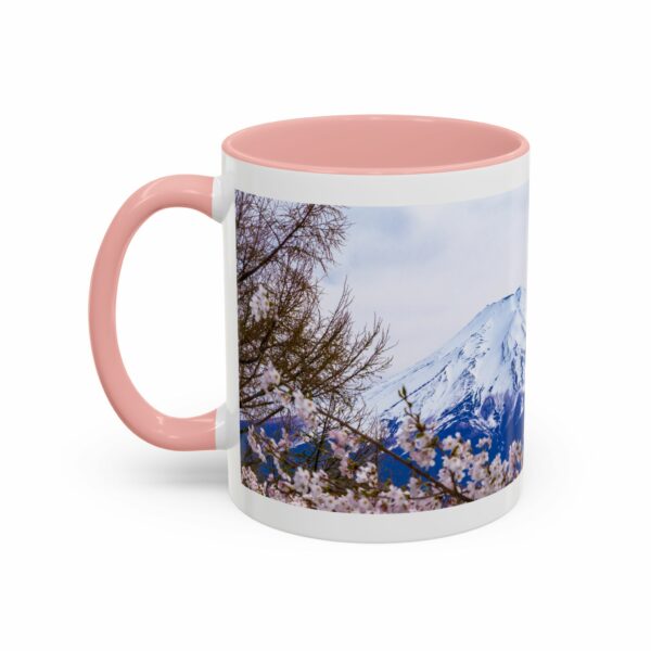 mount of olives scenic cherry blossom accent coffee mug