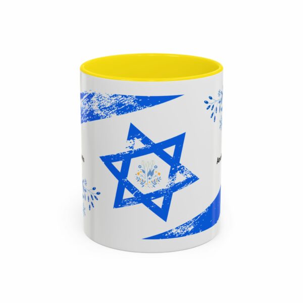 ancient roots hanukkah coffee mug | blue star of david accent mug ancient roots hanukkah coffee mug | blue star of david accent mug