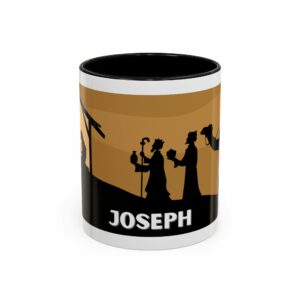joseph nativity accent coffee mug | silhouette design