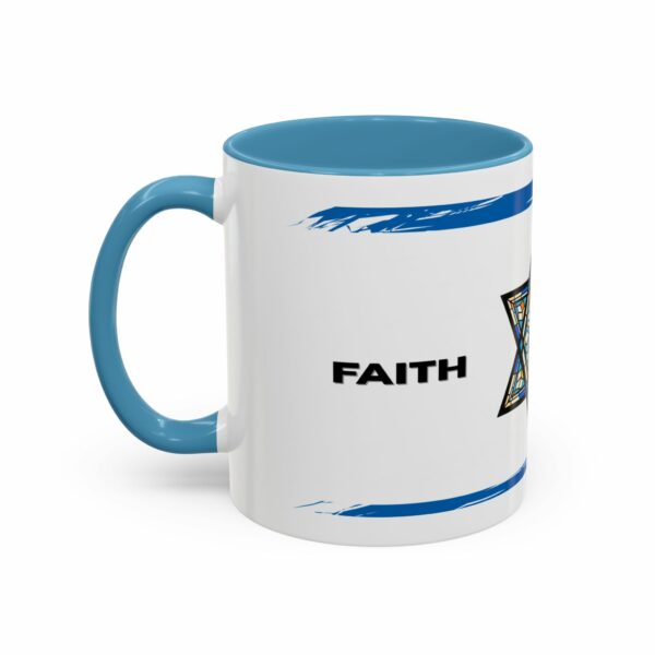 faith judaica coffee mug | star of david blue accent design faith judaica coffee mug | star of david blue accent design