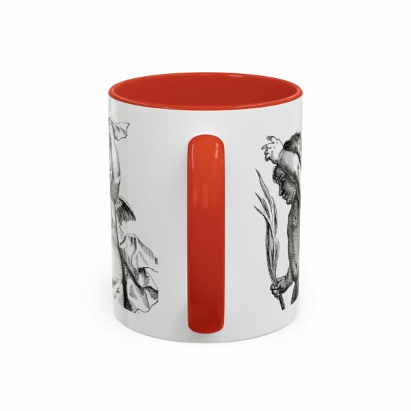 holy city cherub coffee mug | black handled accent mug