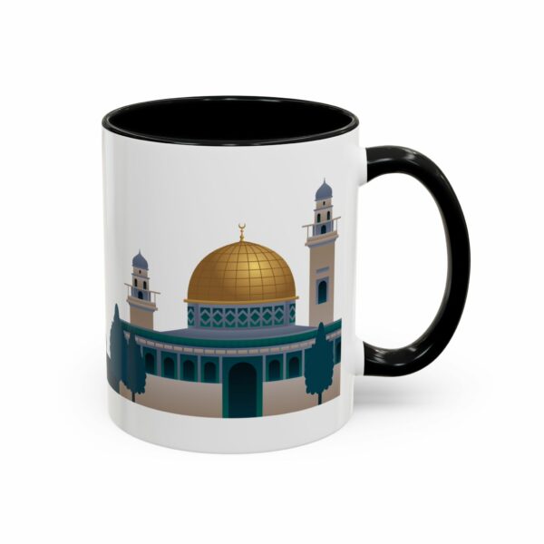 jerusalem accent mug – dome of the rock & camel skyline design