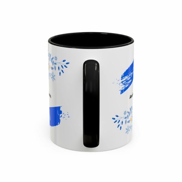 ancient roots hanukkah coffee mug | blue star of david accent mug ancient roots hanukkah coffee mug | blue star of david accent mug