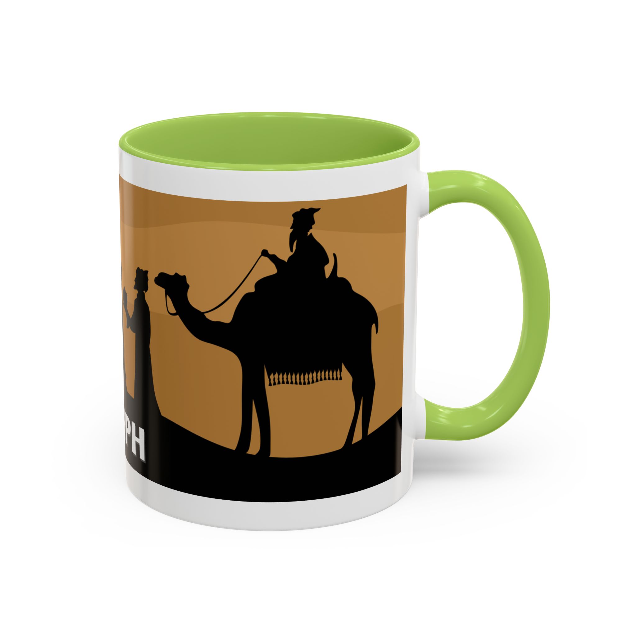 joseph nativity accent coffee mug | silhouette design joseph nativity accent coffee mug | silhouette design