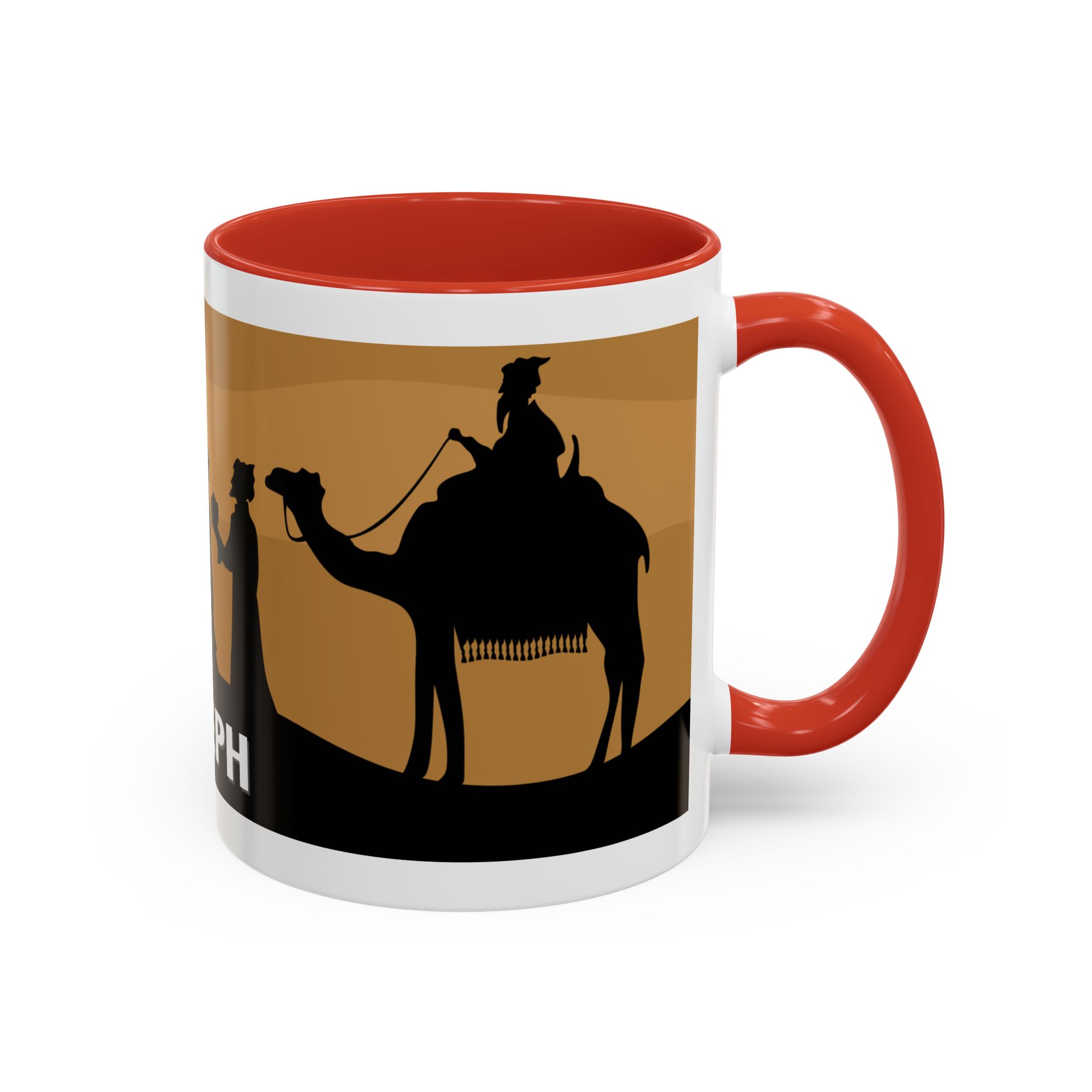 joseph nativity accent coffee mug | silhouette design joseph nativity accent coffee mug | silhouette design