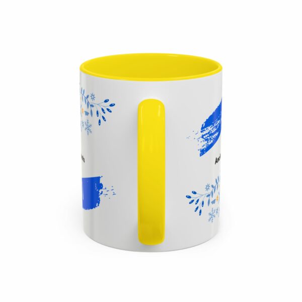 ancient roots hanukkah coffee mug | blue star of david accent mug ancient roots hanukkah coffee mug | blue star of david accent mug
