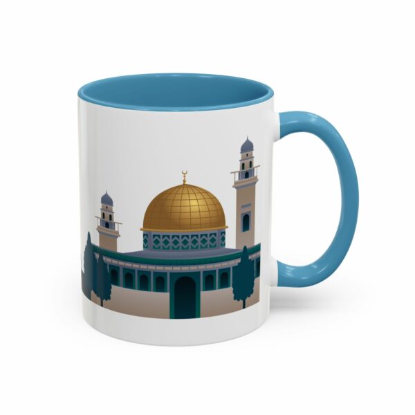jerusalem accent mug – dome of the rock & camel skyline design
