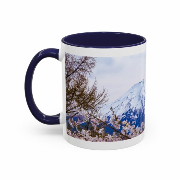 mount of olives scenic cherry blossom accent coffee mug