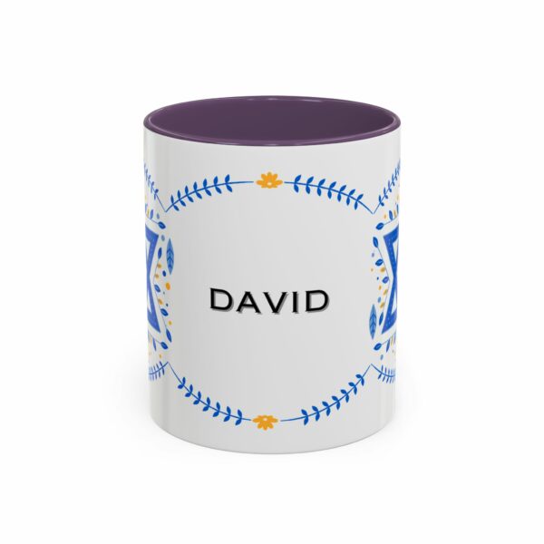 star of david personalized hanukkah mug | accent coffee mug star of david personalized hanukkah mug | accent coffee mug