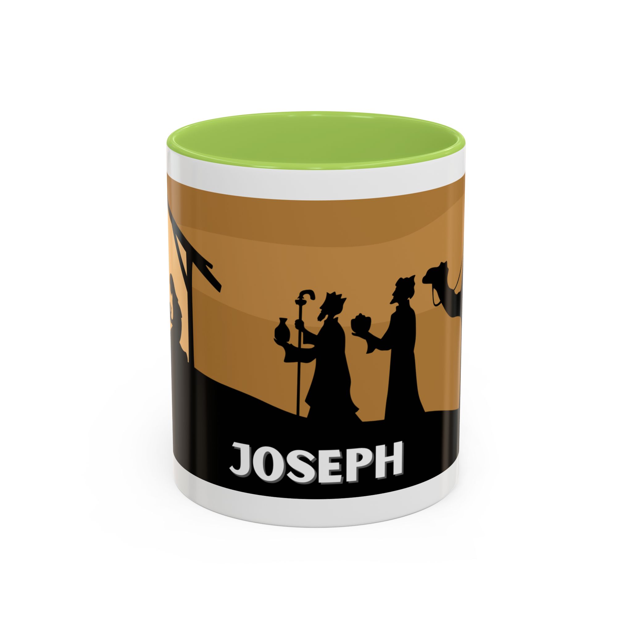 joseph nativity accent coffee mug | silhouette design joseph nativity accent coffee mug | silhouette design