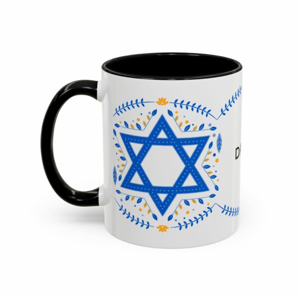 star of david personalized hanukkah mug | accent coffee mug star of david personalized hanukkah mug | accent coffee mug