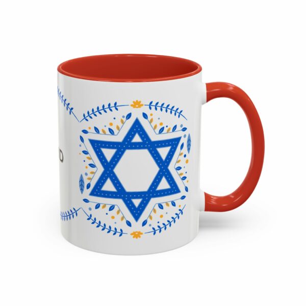 star of david personalized hanukkah mug | accent coffee mug star of david personalized hanukkah mug | accent coffee mug