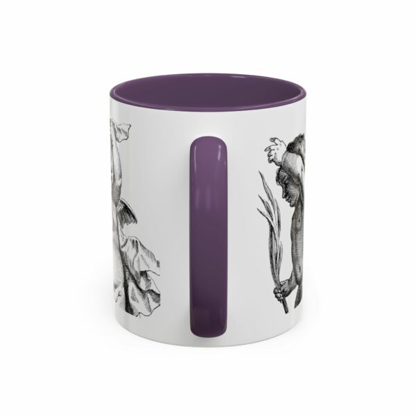 holy city cherub coffee mug | black handled accent mug