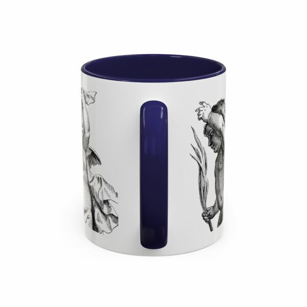 holy city cherub coffee mug | black handled accent mug