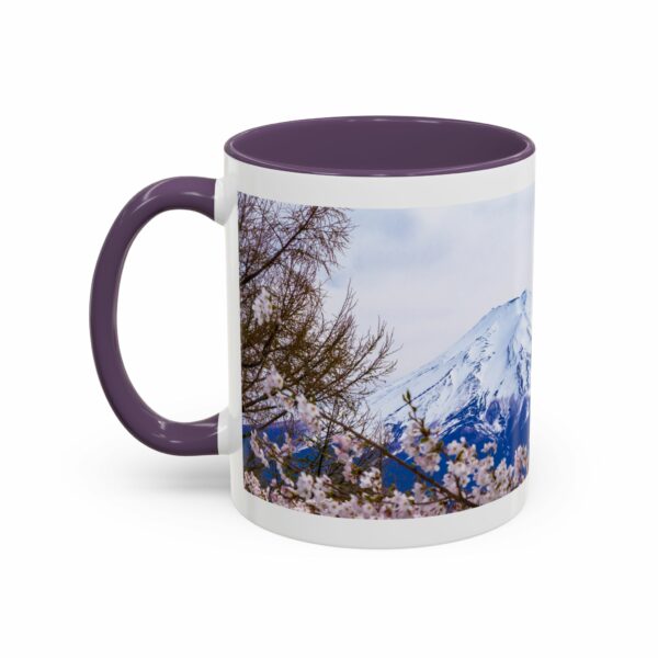 mount of olives scenic cherry blossom accent coffee mug