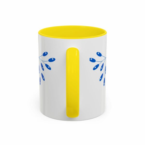 solomon hanukkah coffee mug | blue & gold dreidel and star design