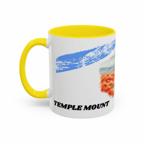 temple mount pagoda mug | japanese autumn scenic coffee mug