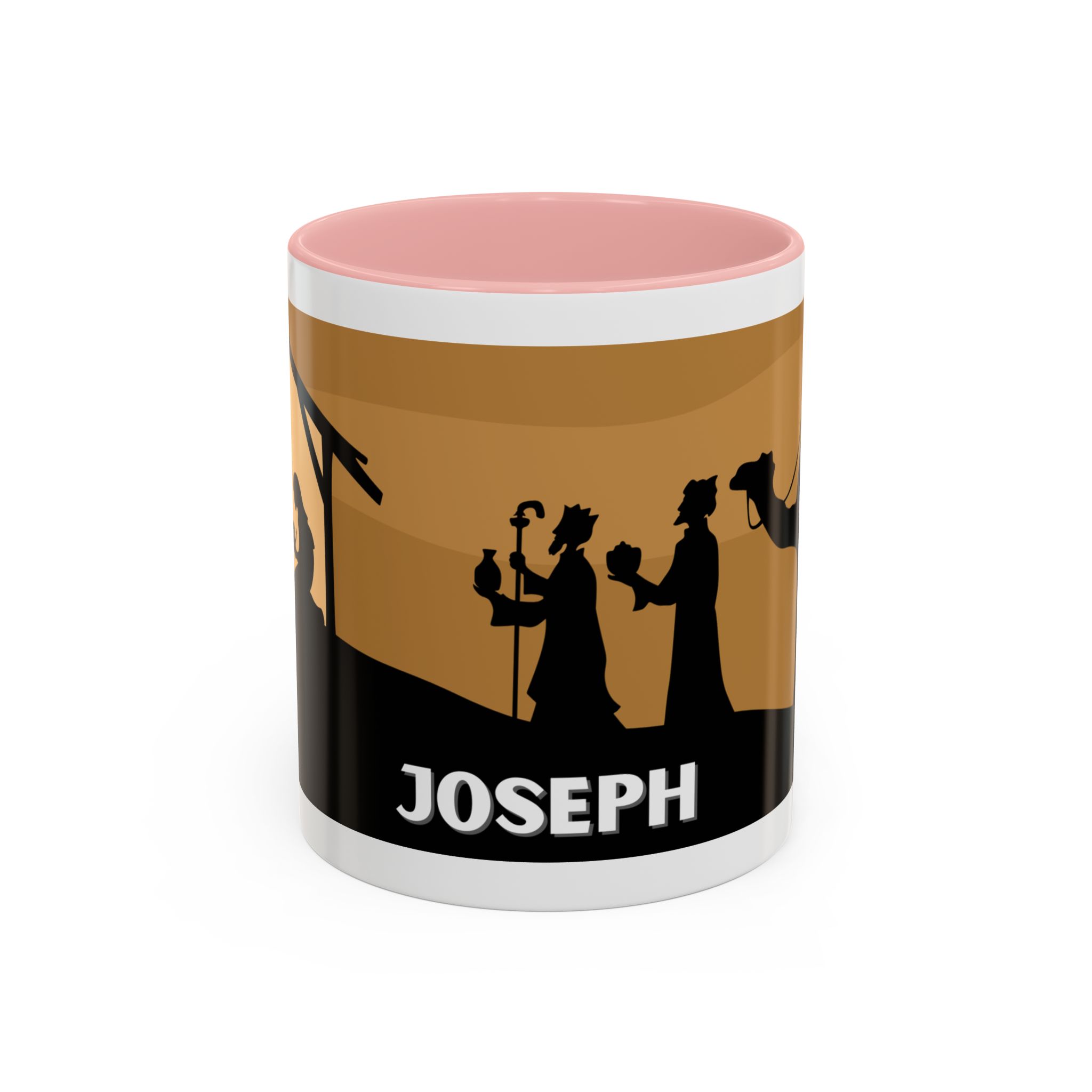joseph nativity accent coffee mug | silhouette design joseph nativity accent coffee mug | silhouette design