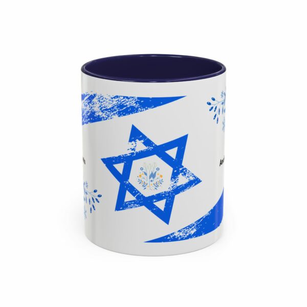 ancient roots hanukkah coffee mug | blue star of david accent mug ancient roots hanukkah coffee mug | blue star of david accent mug