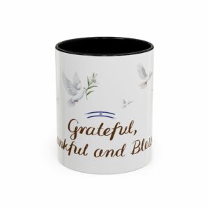 blessed & grateful coffee mug | thankful accent mug