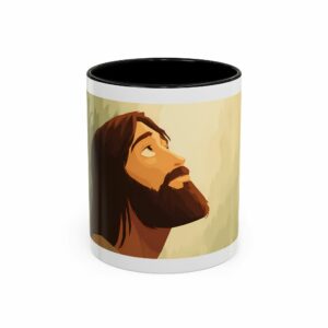 grace in faith coffee mug | jesus portrait christian accent mug