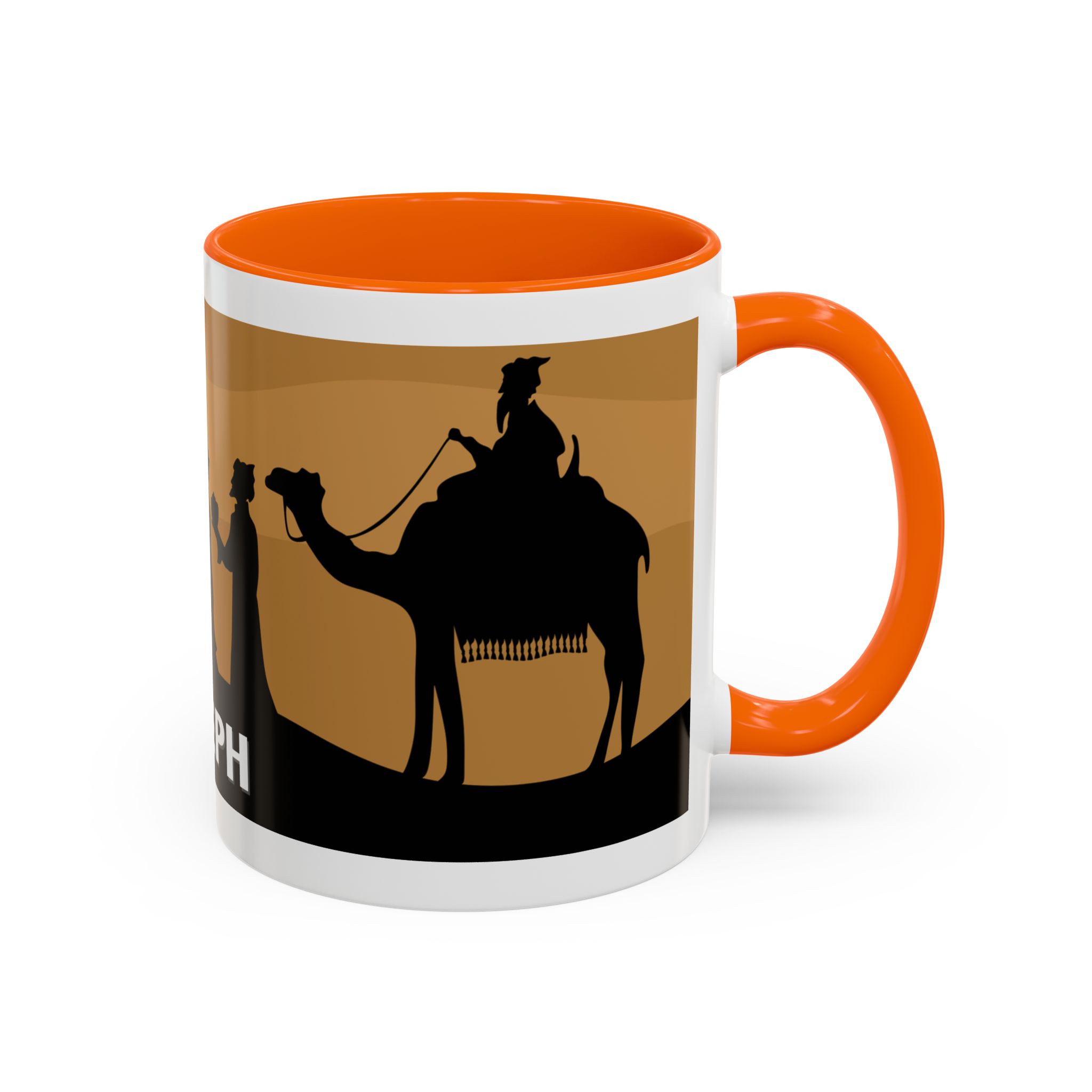 joseph nativity accent coffee mug | silhouette design joseph nativity accent coffee mug | silhouette design