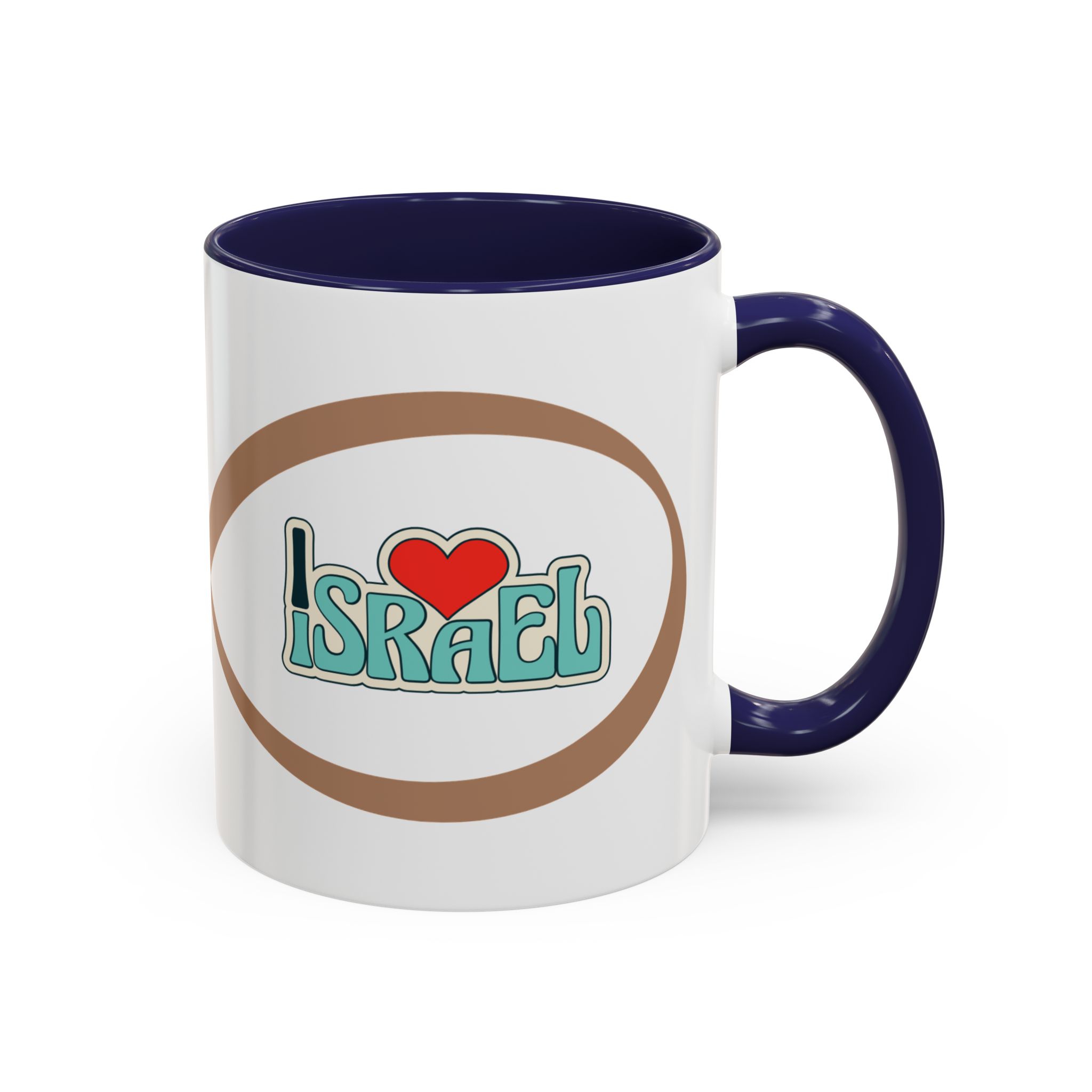 love israel coffee mug — heart design accent ceramic mug love israel coffee mug — heart design accent ceramic mug