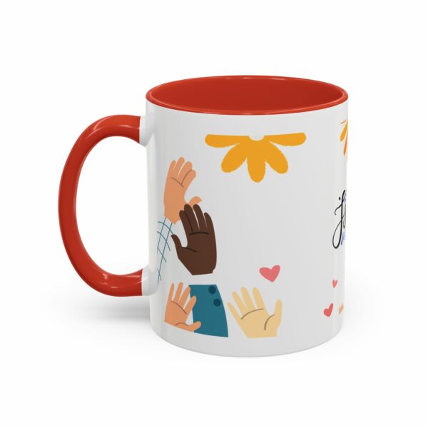 hope israel love accent mug | faith, unity & heart design coffee mug hope israel love accent mug | faith, unity & heart design coffee mug