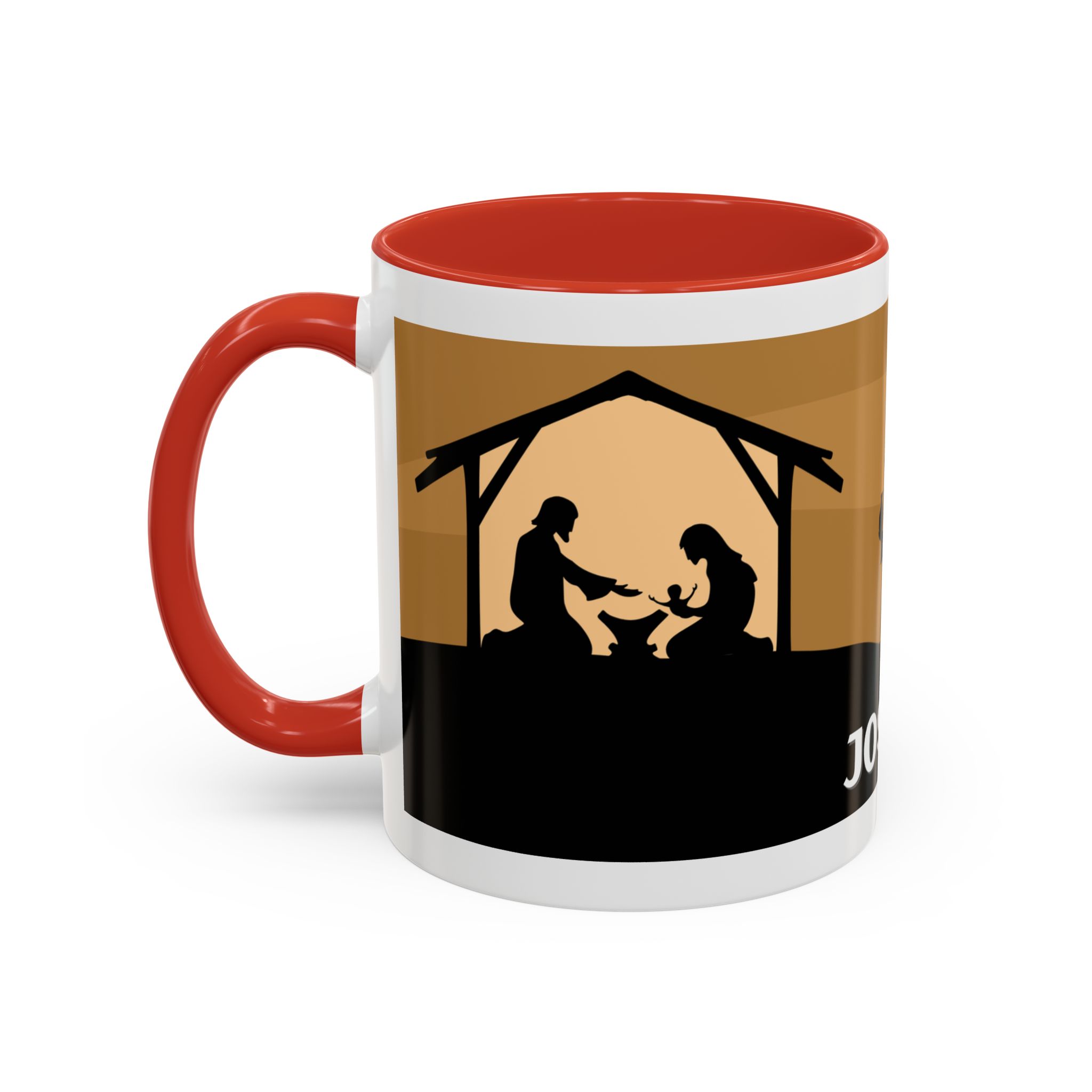 joseph nativity accent coffee mug | silhouette design joseph nativity accent coffee mug | silhouette design