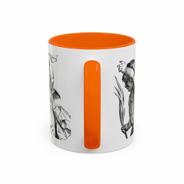 holy city cherub coffee mug | black handled accent mug