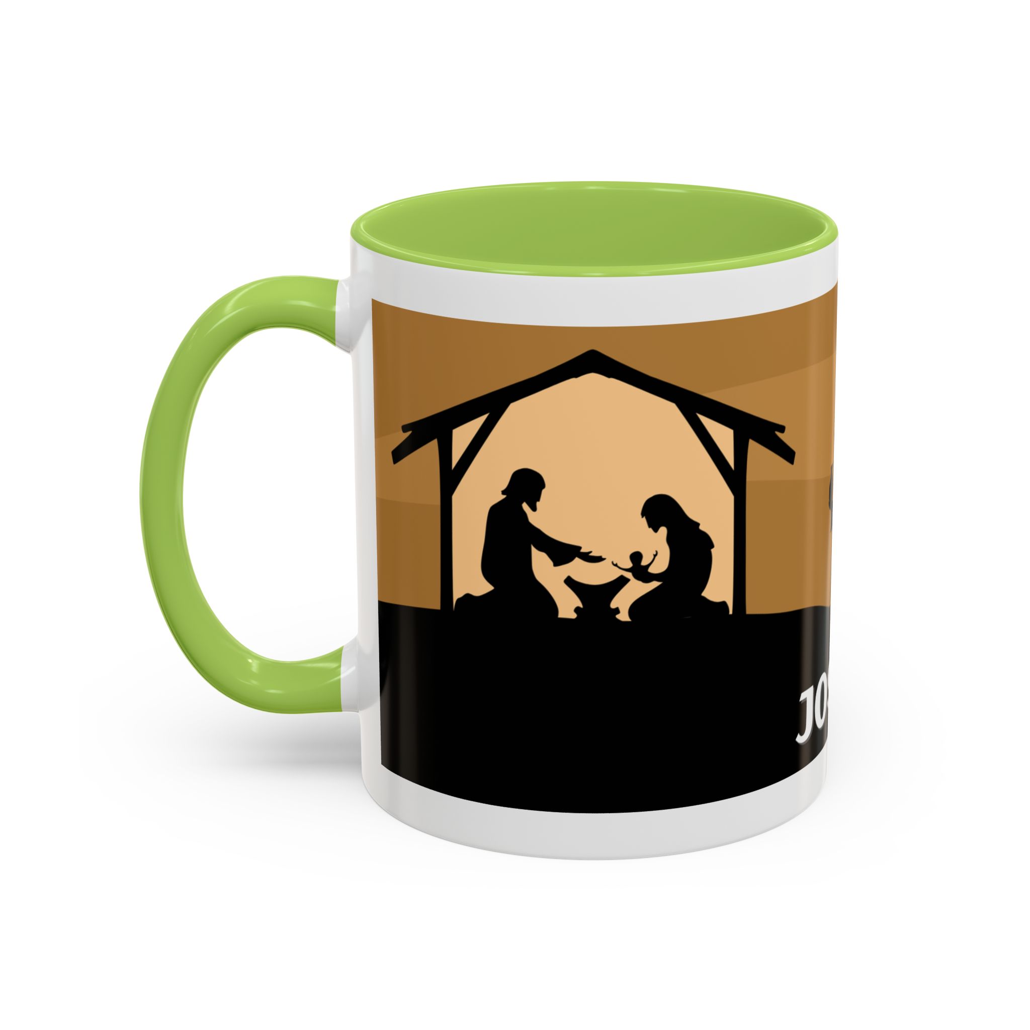 joseph nativity accent coffee mug | silhouette design joseph nativity accent coffee mug | silhouette design